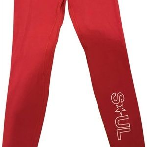 Pink lululemon SoulCycle leggings